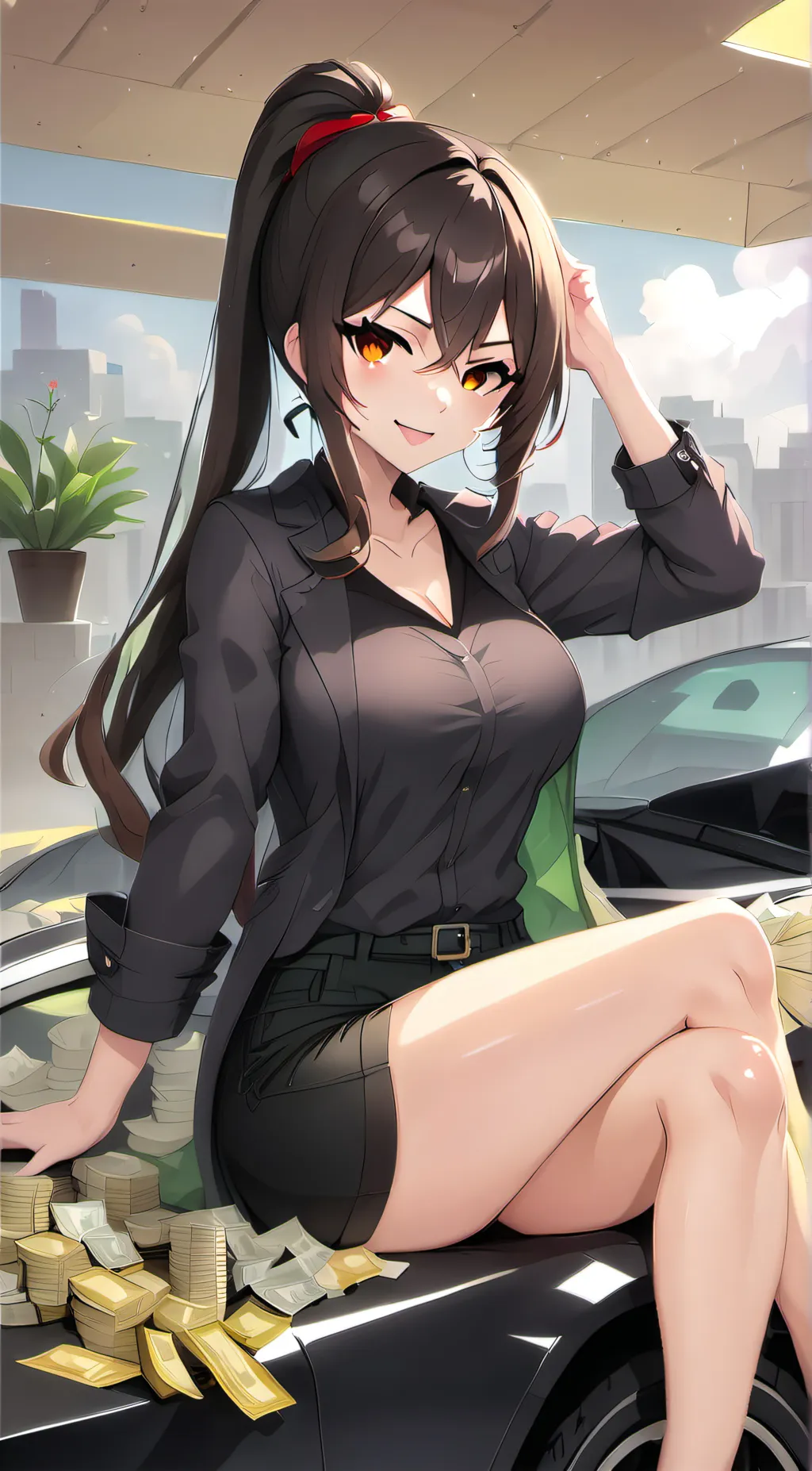 ai character: Lea background