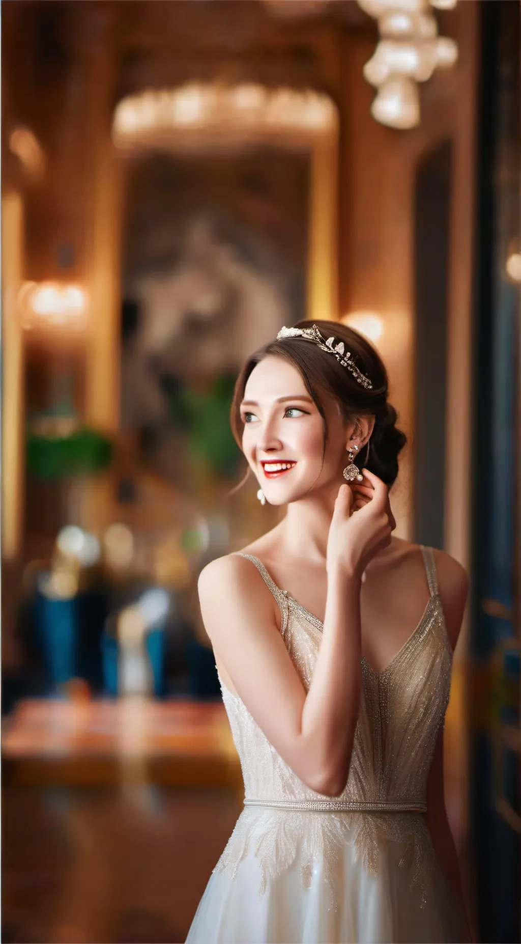 ai character: girl background