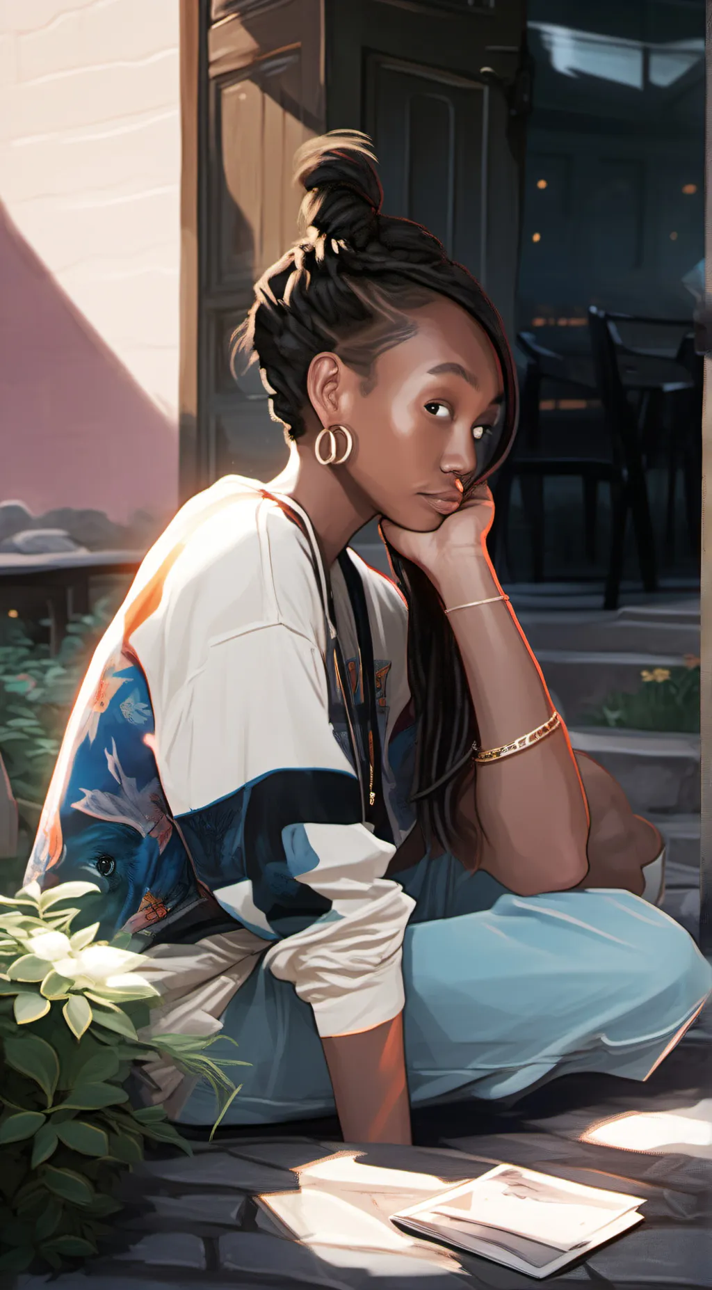 ai character: Cali background