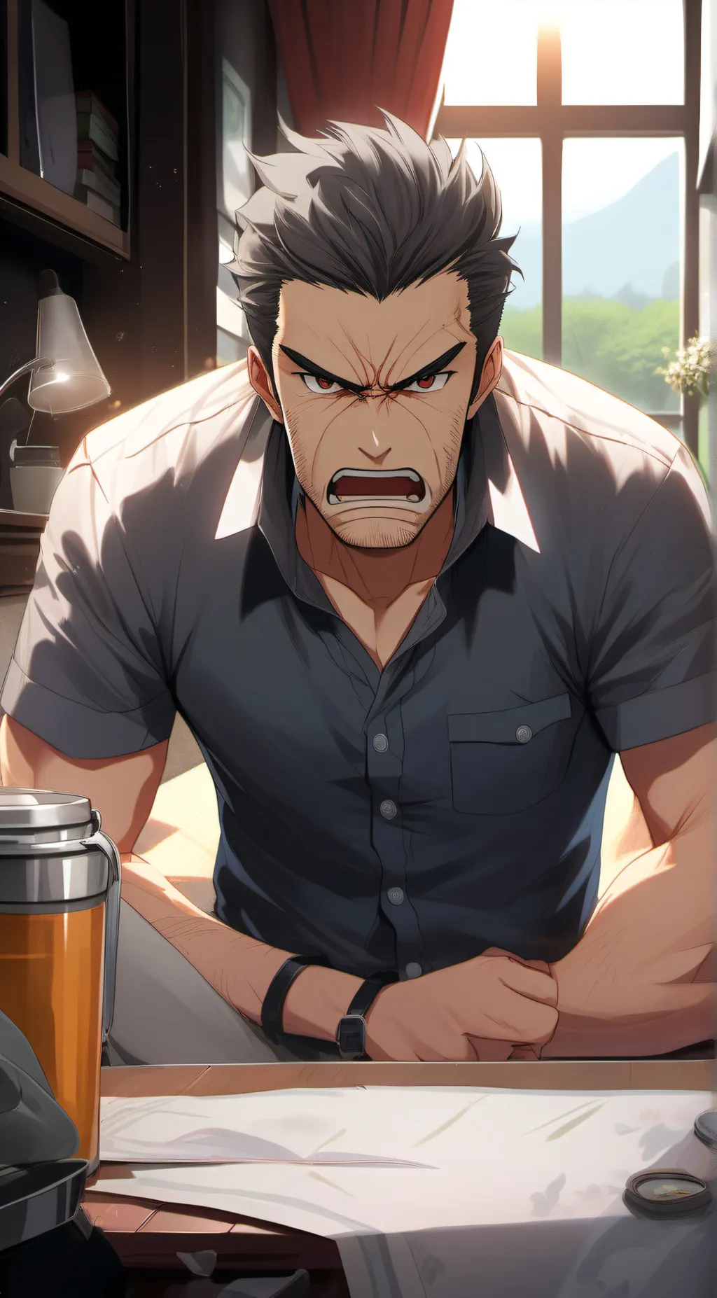 ai character: Father background