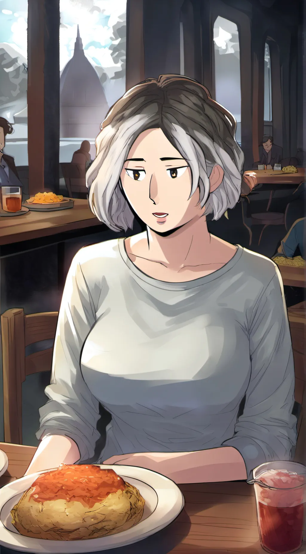 ai character: Marilyn Gundersen background