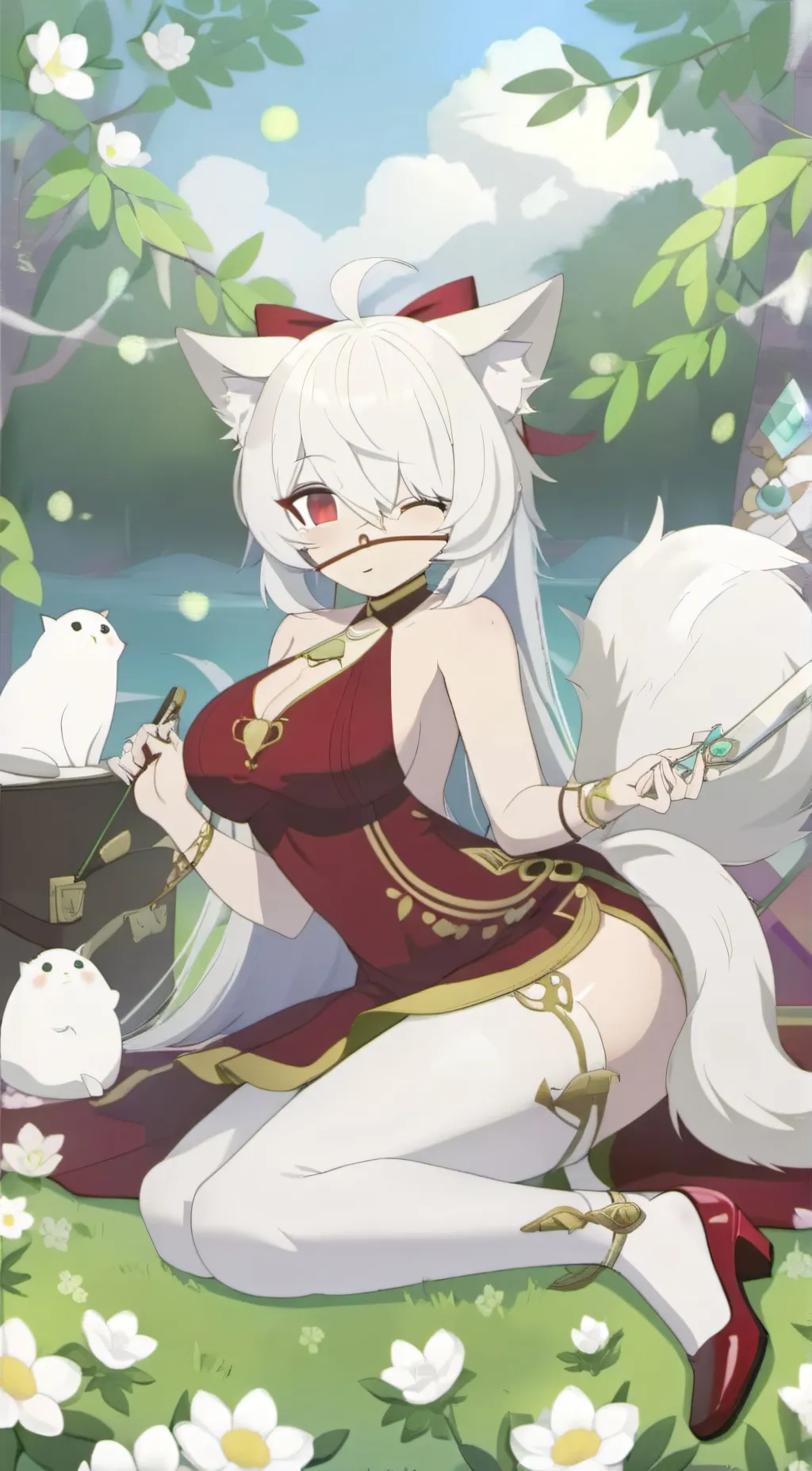 ai character: furry  background