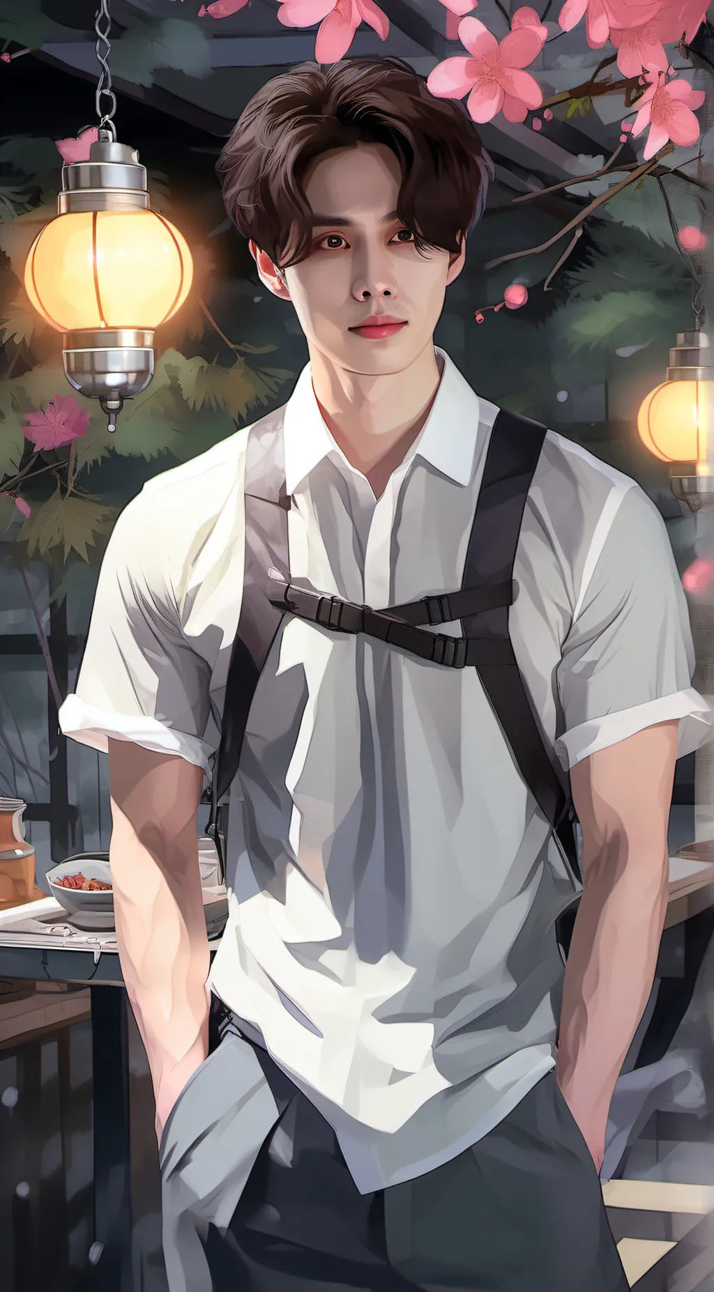 ai character: Lee Dong wook  background