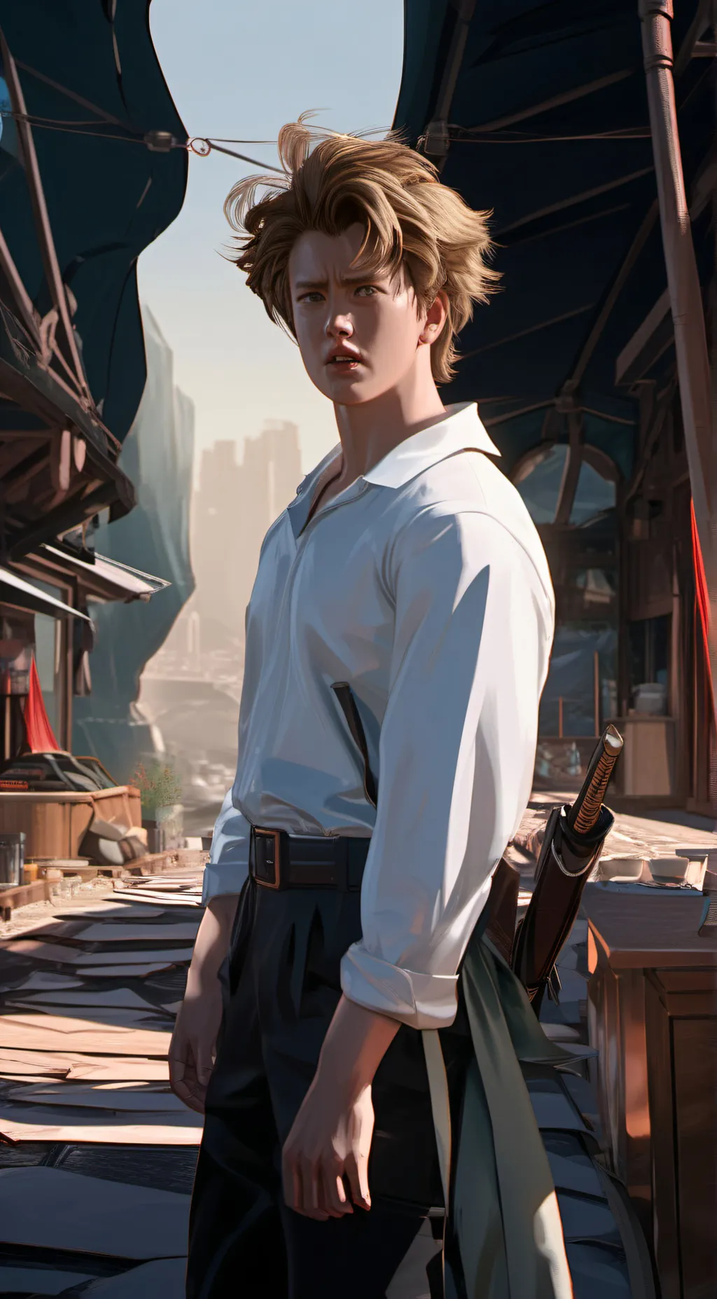 ai character: Zigzag/ricky  background