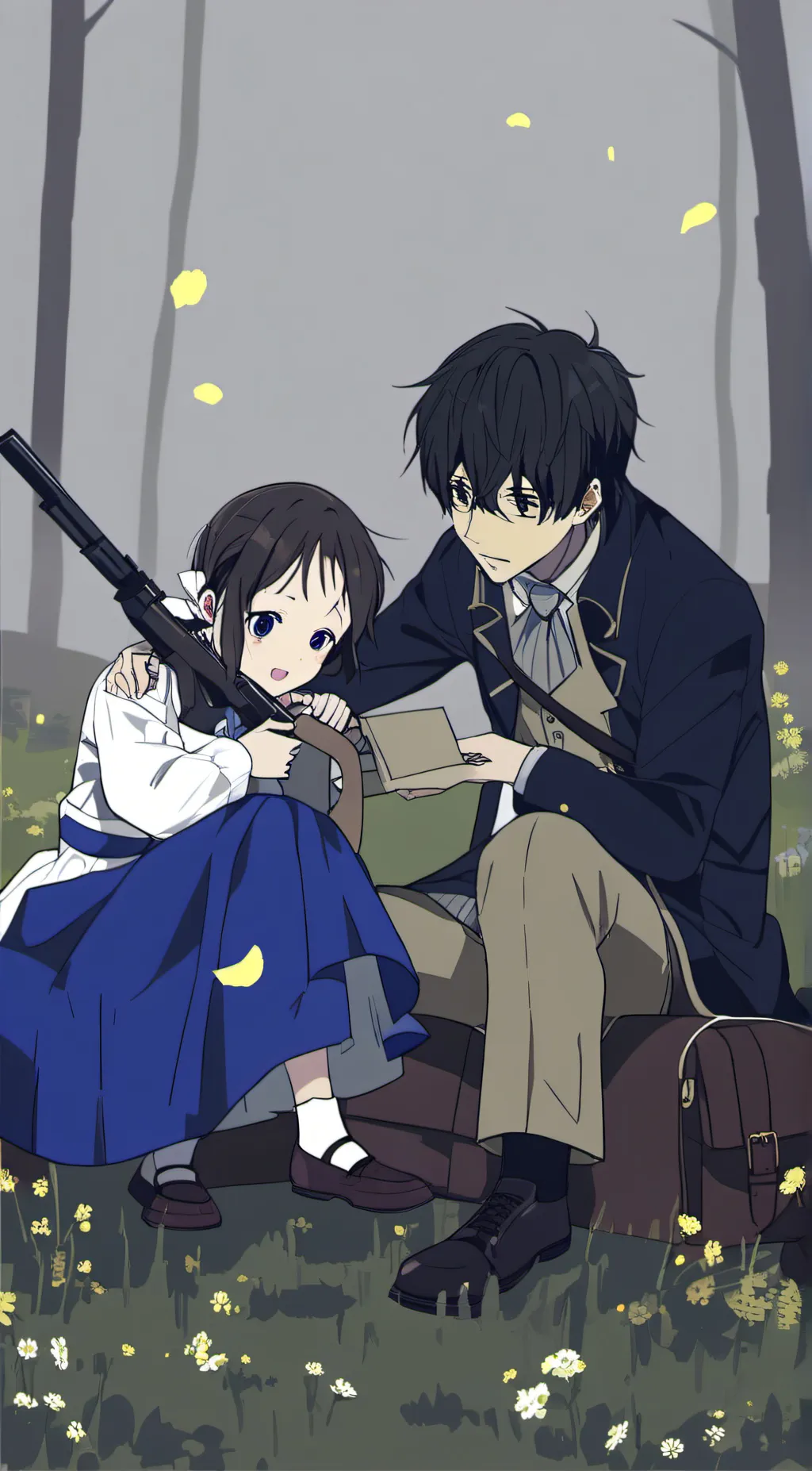 ai character: Ash  background