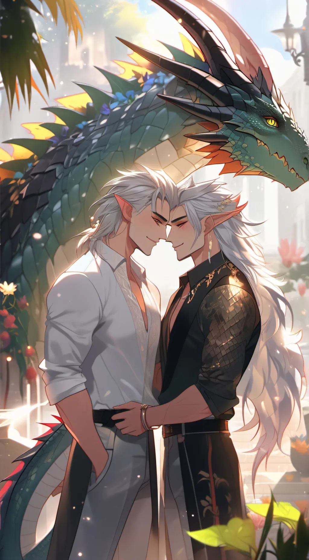 ai character: Max and Mason  background