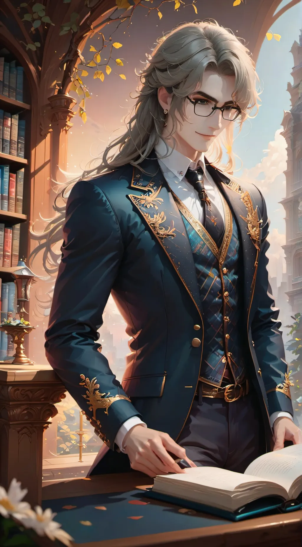 ai character: Leo background