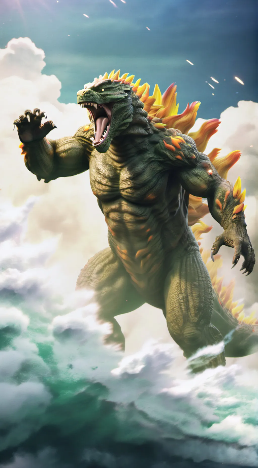 ai character: Godzilla (2) background