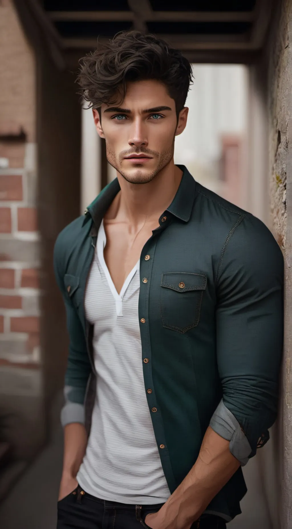 ai character: Alex Volkov  background