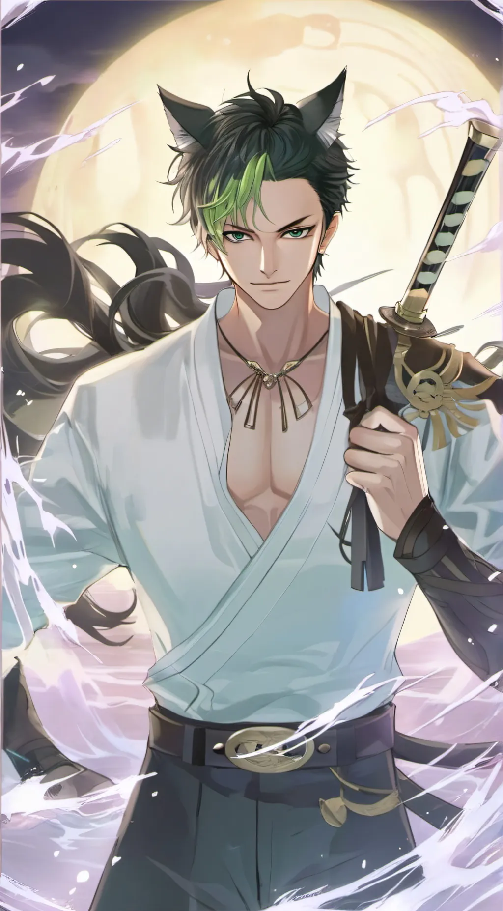 ai character: zoro background