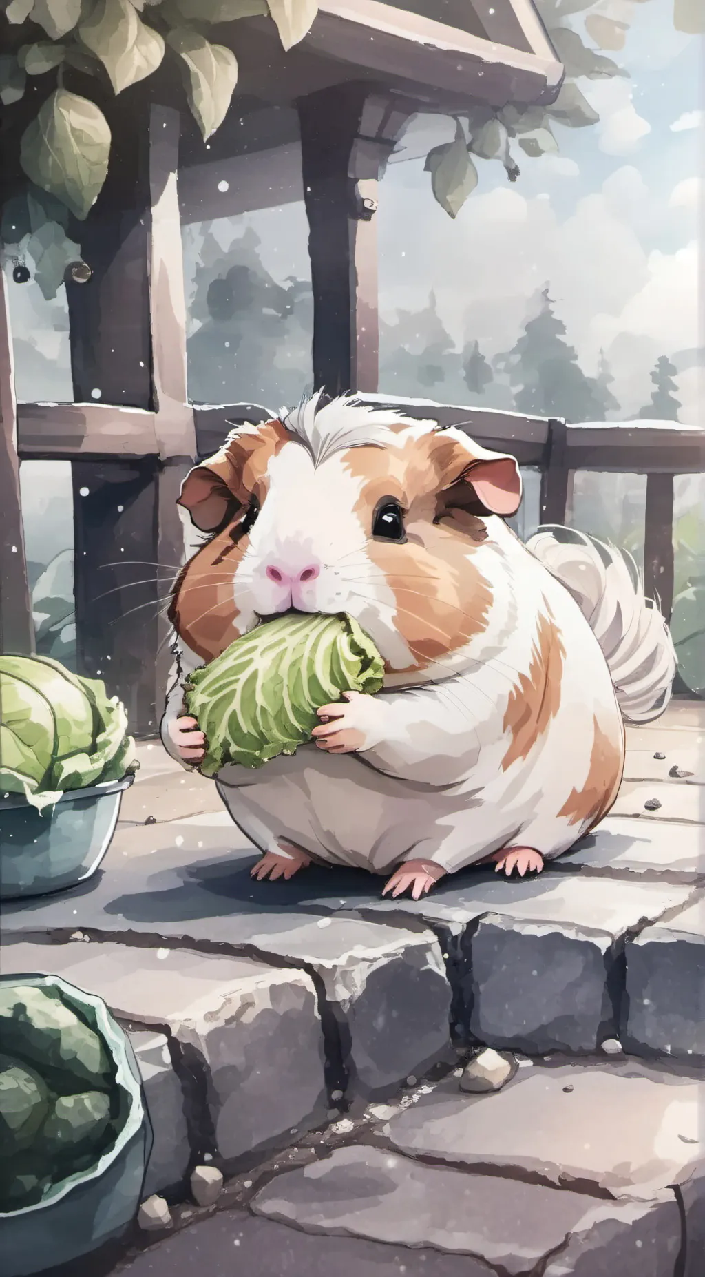 ai character: Garfield background