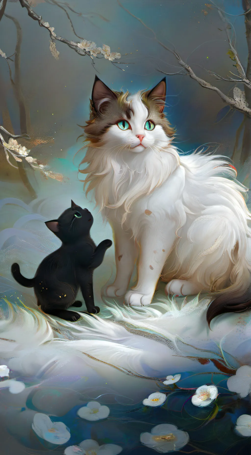 ai character: (my cat)princess ❤ background