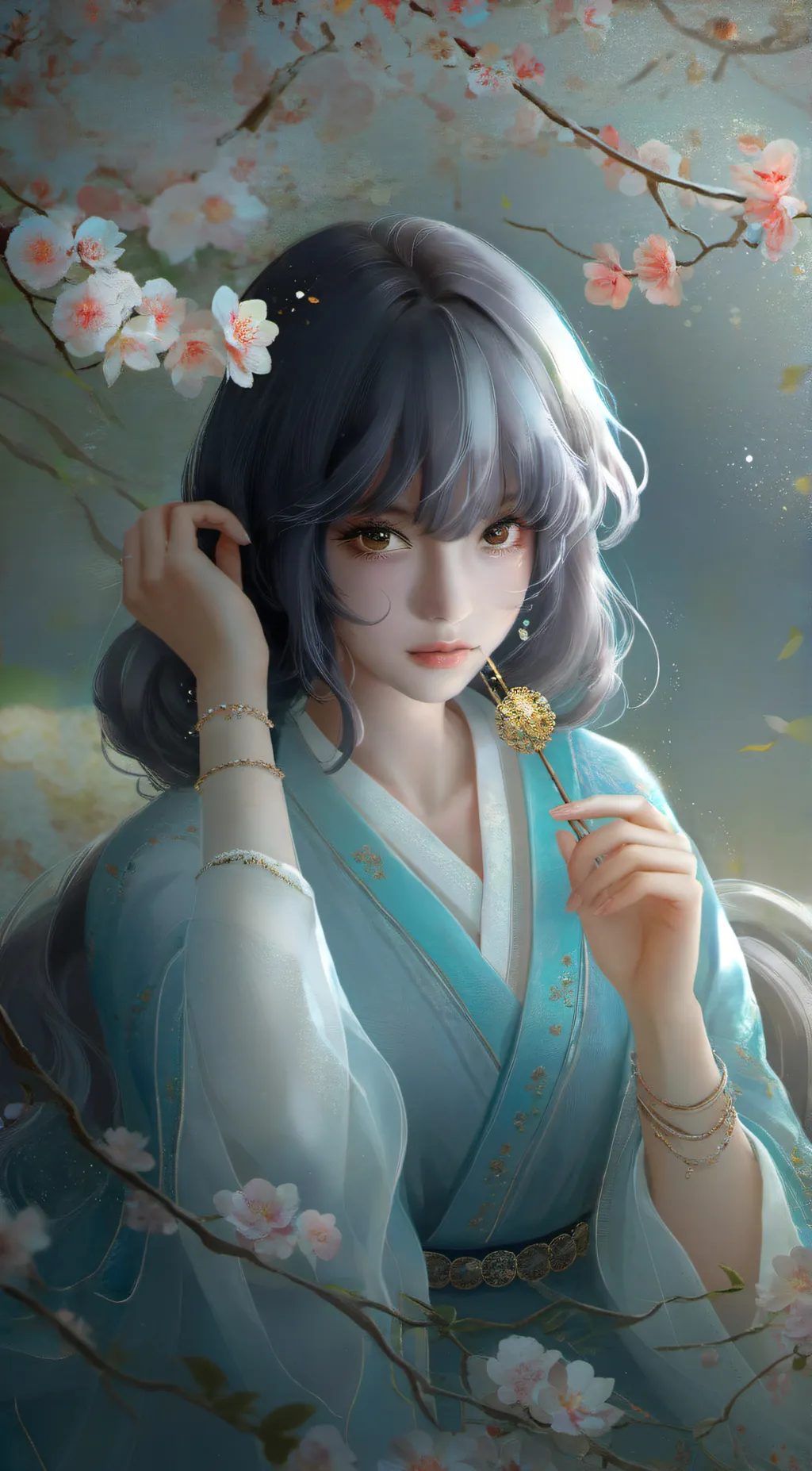 ai character: BIVIVI GIRL background