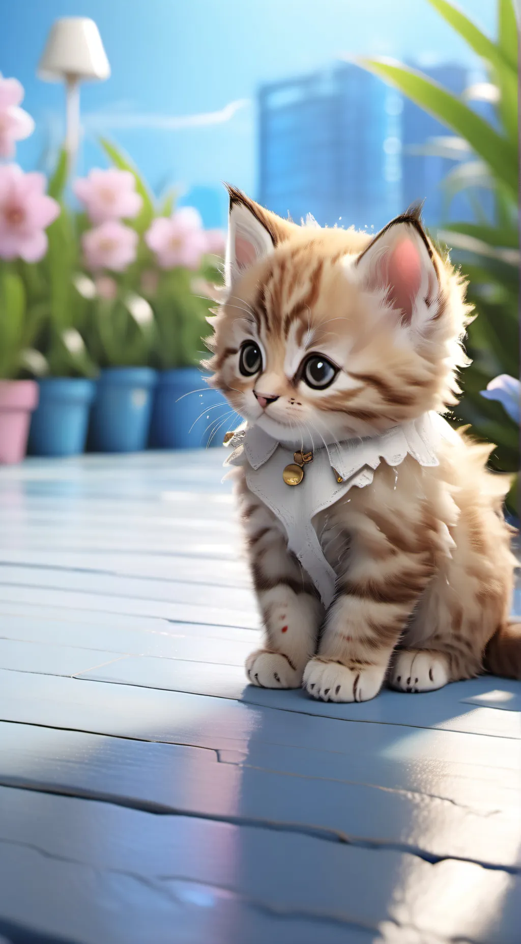 ai character: counting kitty background