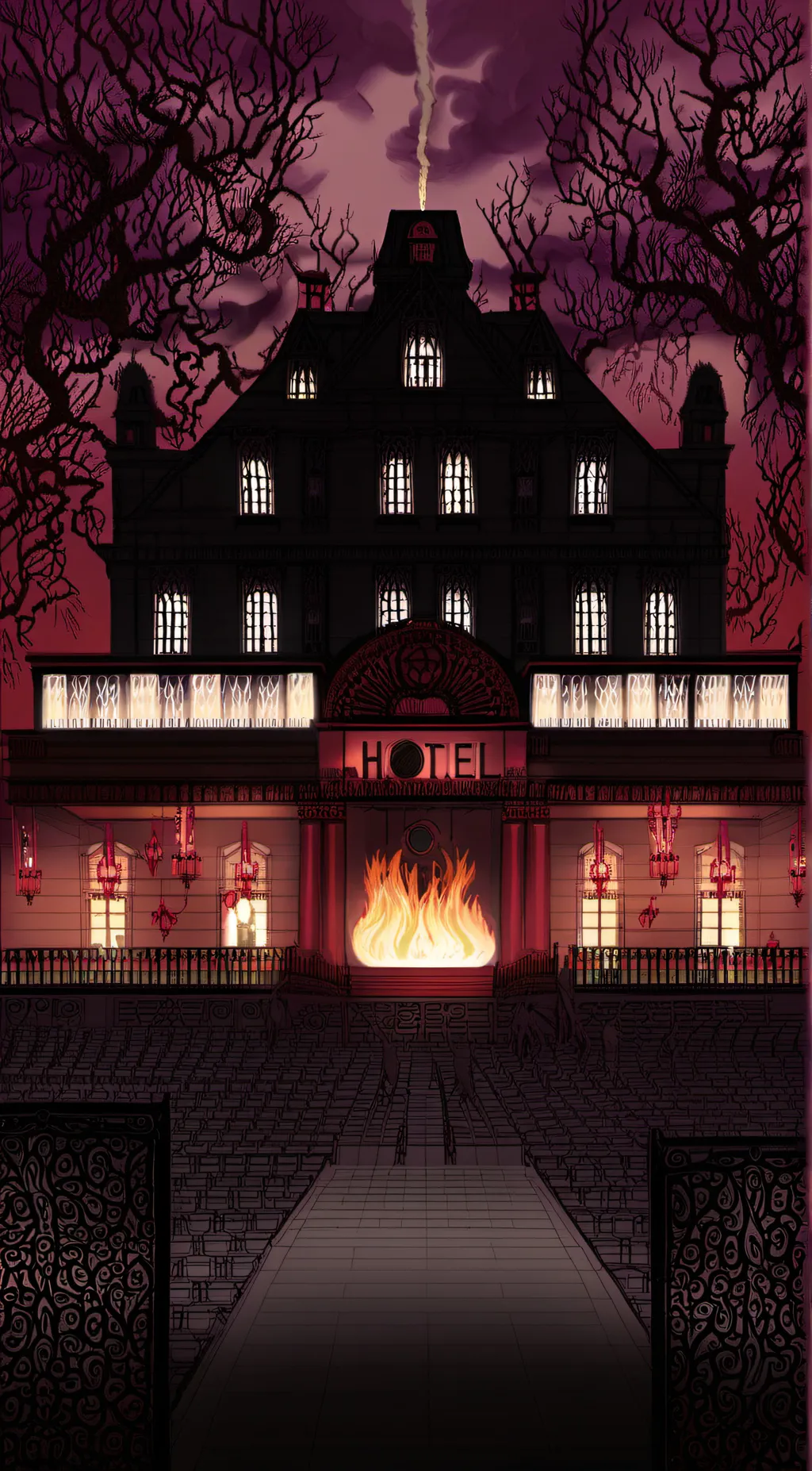 ai character: for hazbin fan(hh) background