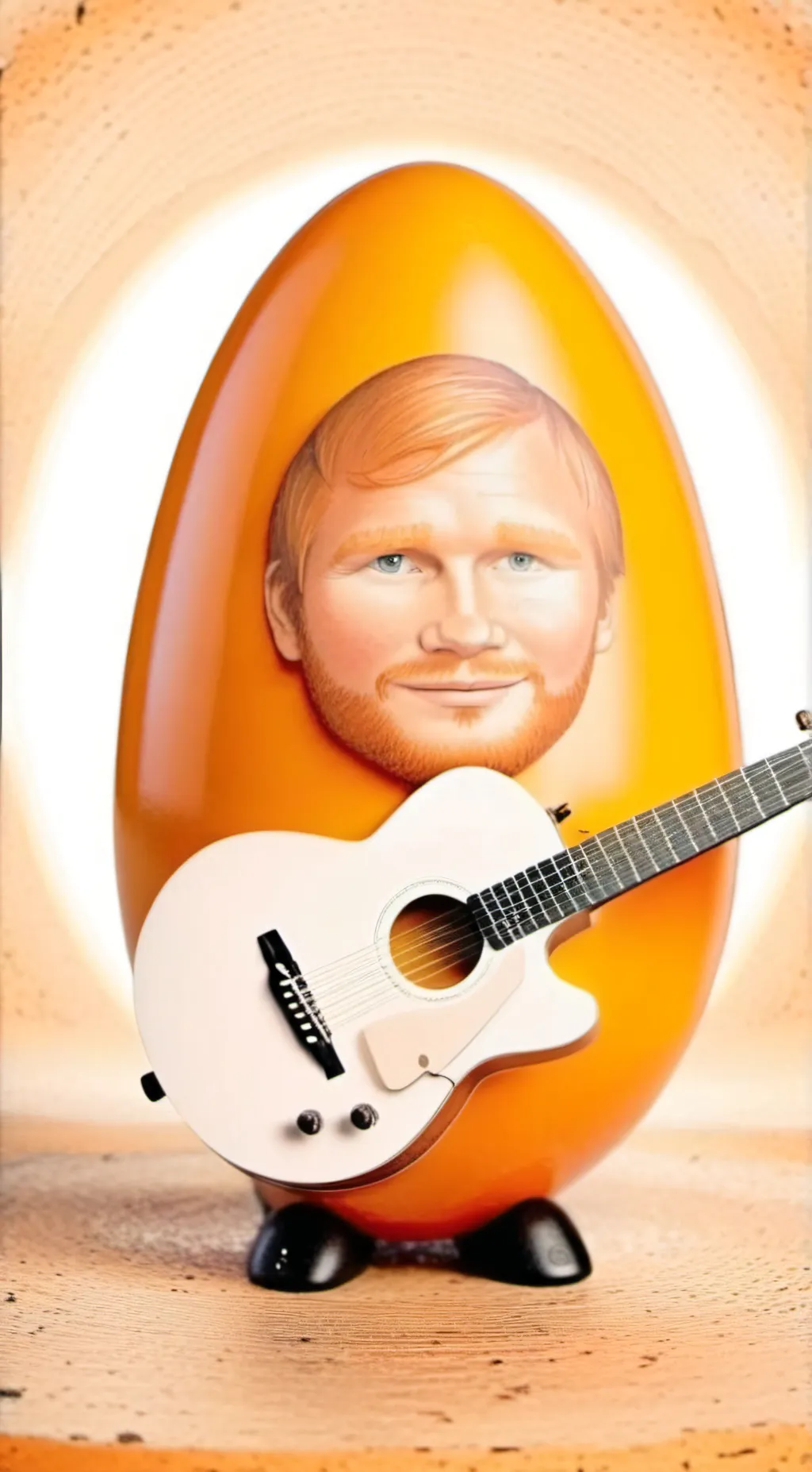 ai character: Egg Sheeran background