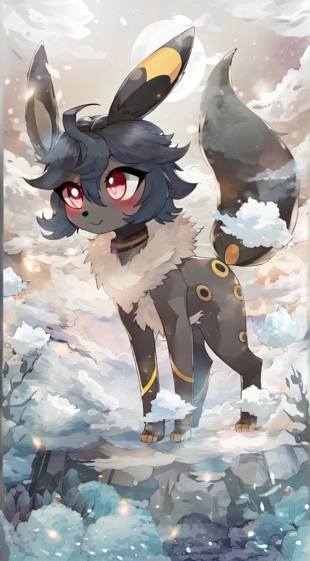 ai character: Eve the Umbreon  background
