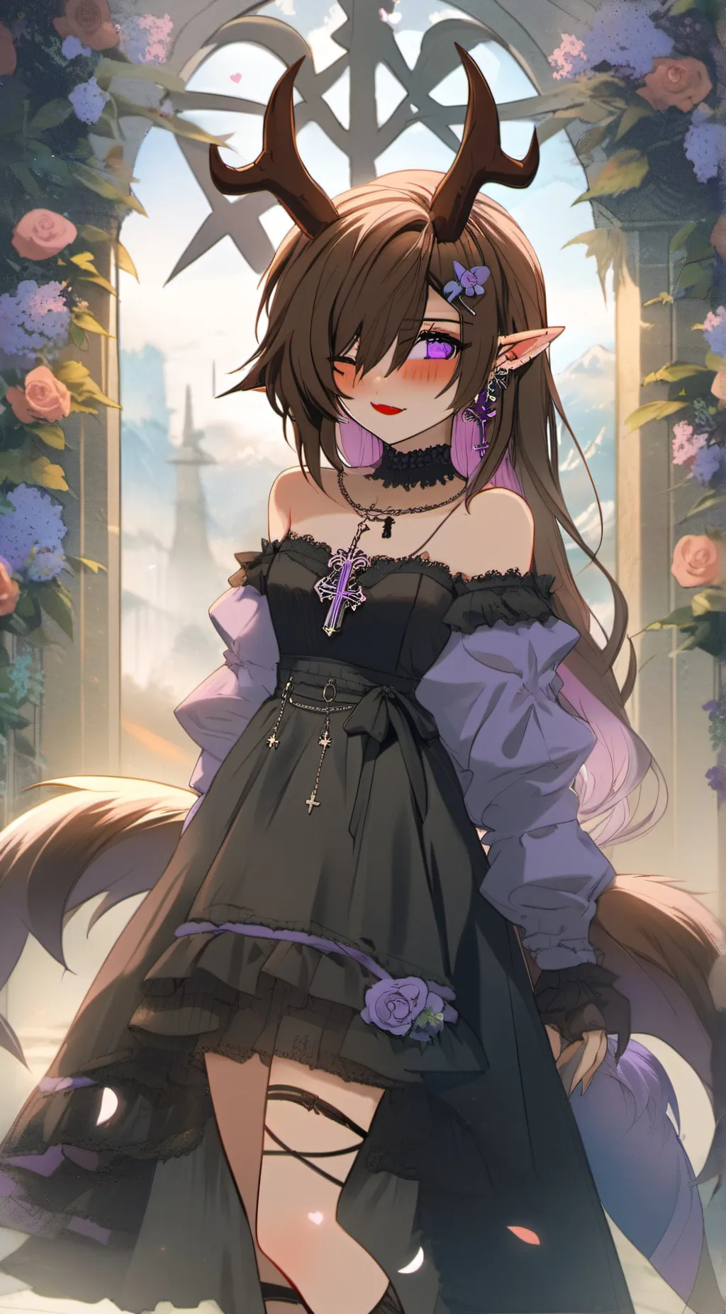 ai character: Aurora background