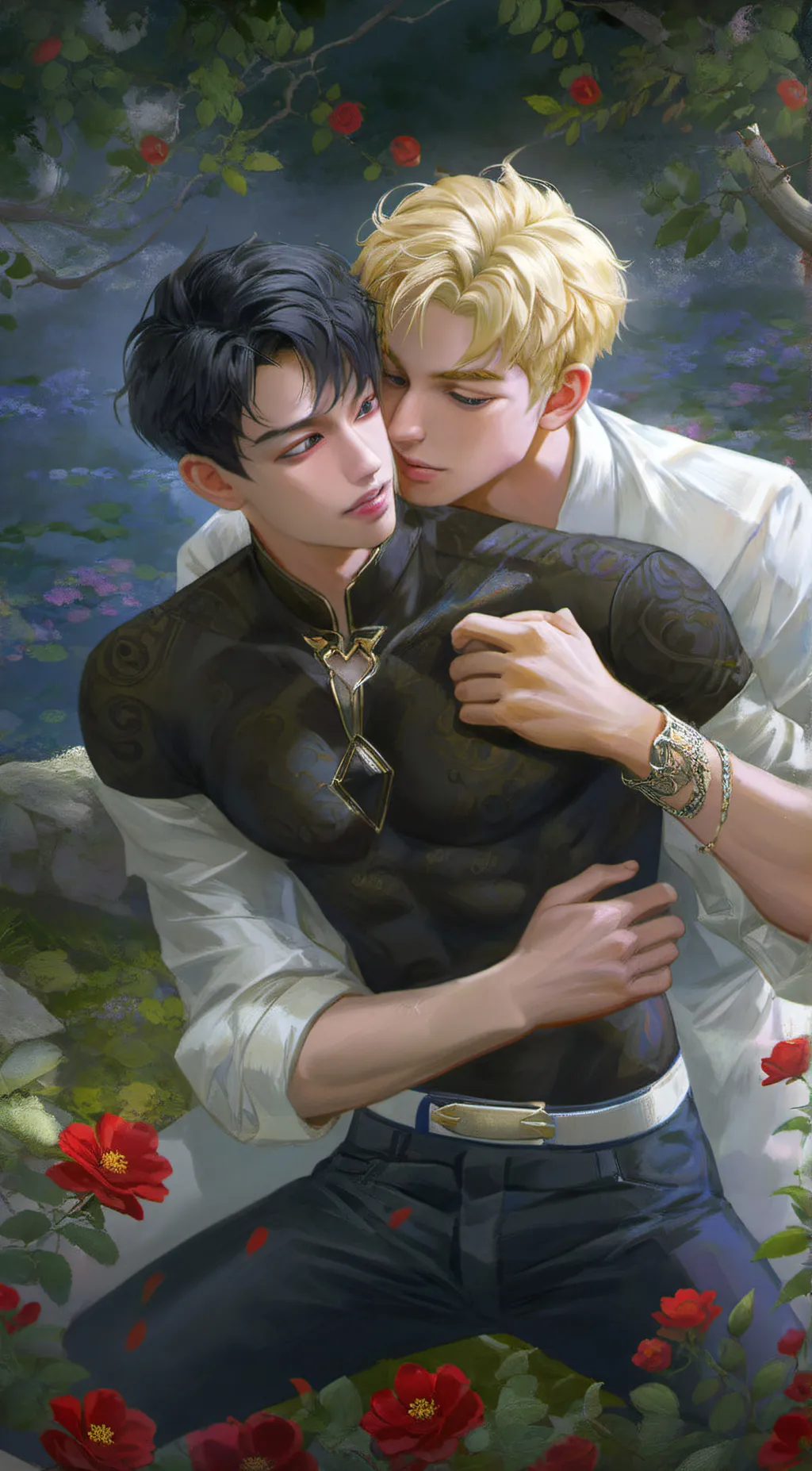 ai character: james&michael  background