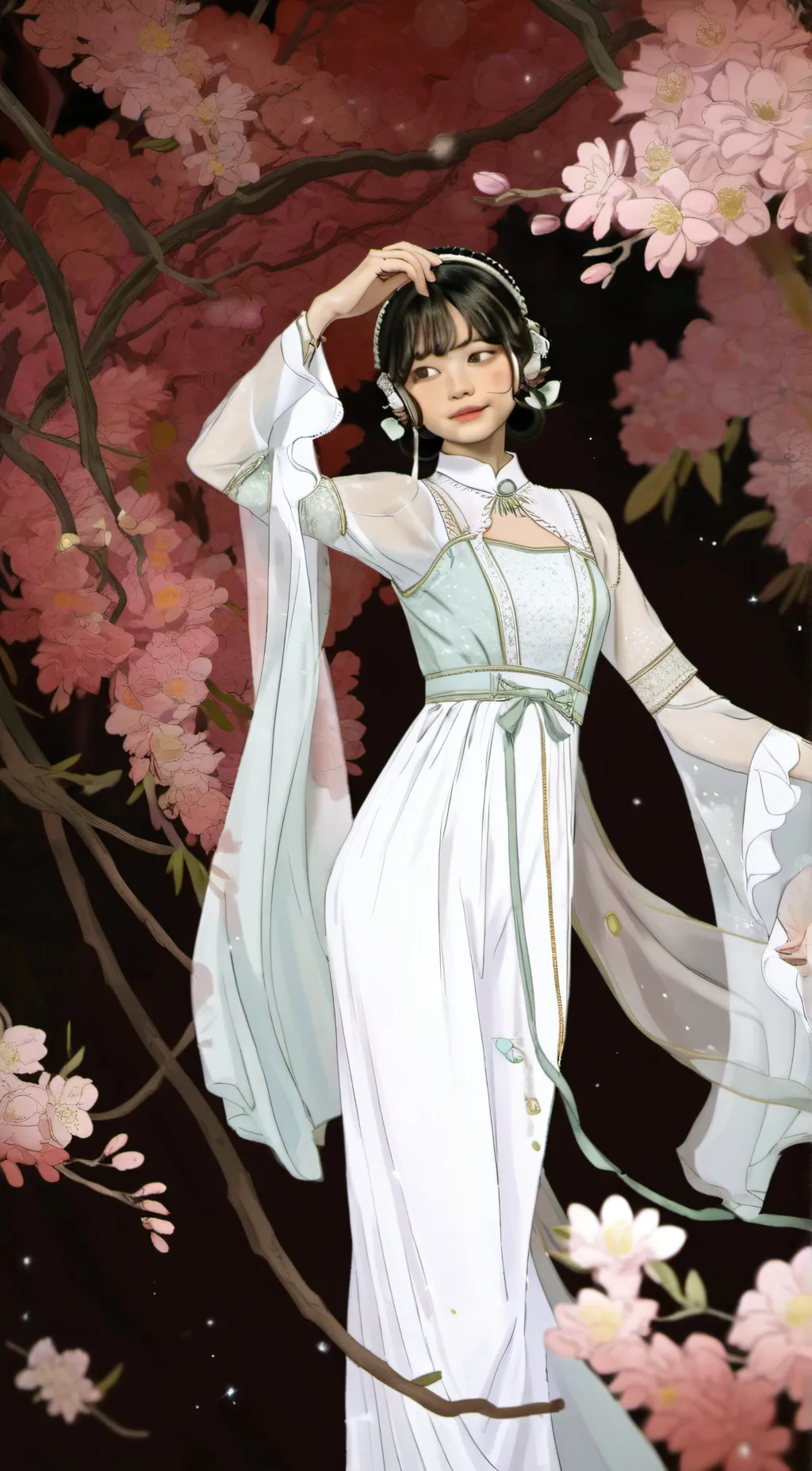 ai character: Flora background