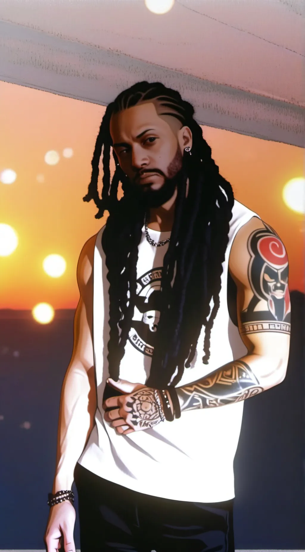 ai character: badlilvibe background