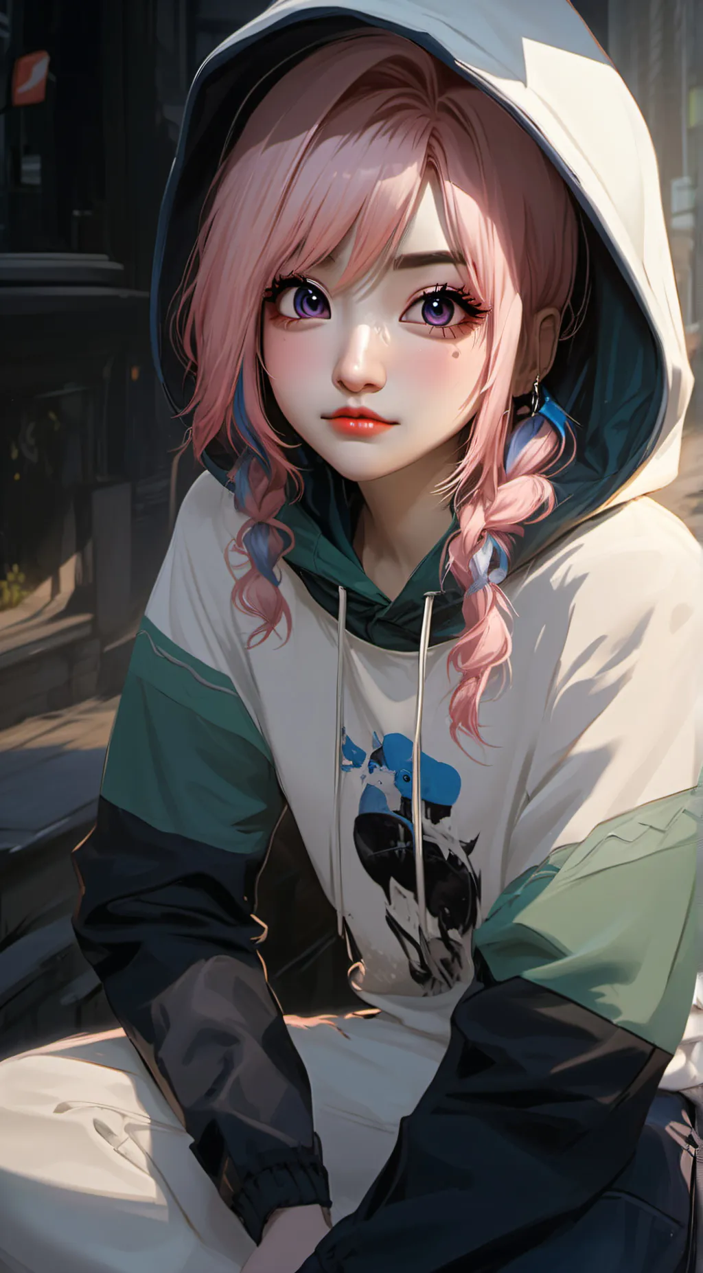 ai character: Rosé background
