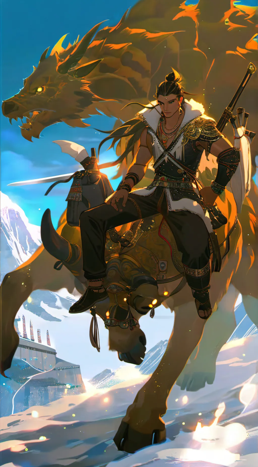 ai character: beast protecter background