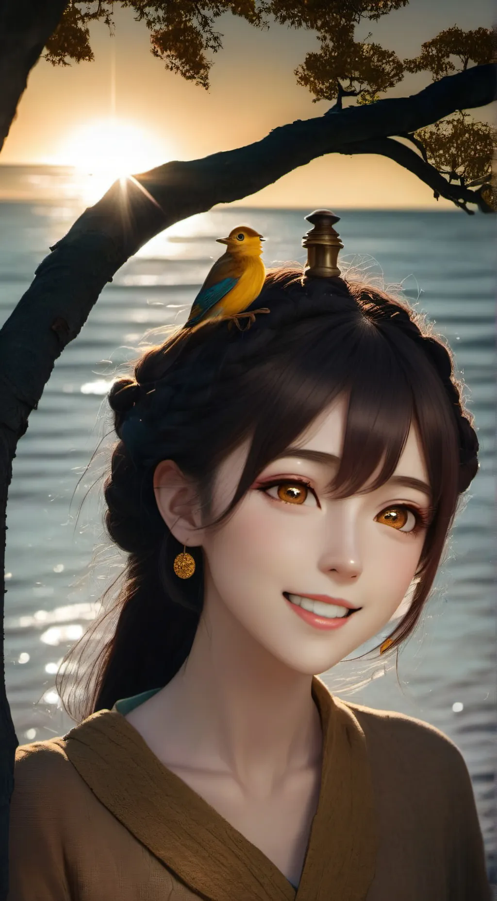 ai character: Leah background