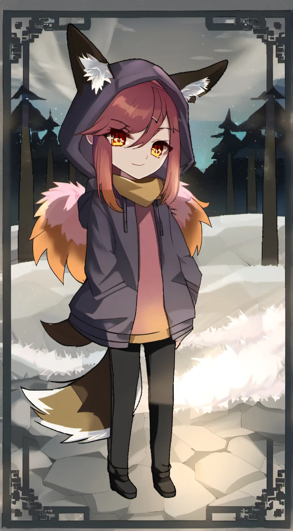 ai character: MHA new years background