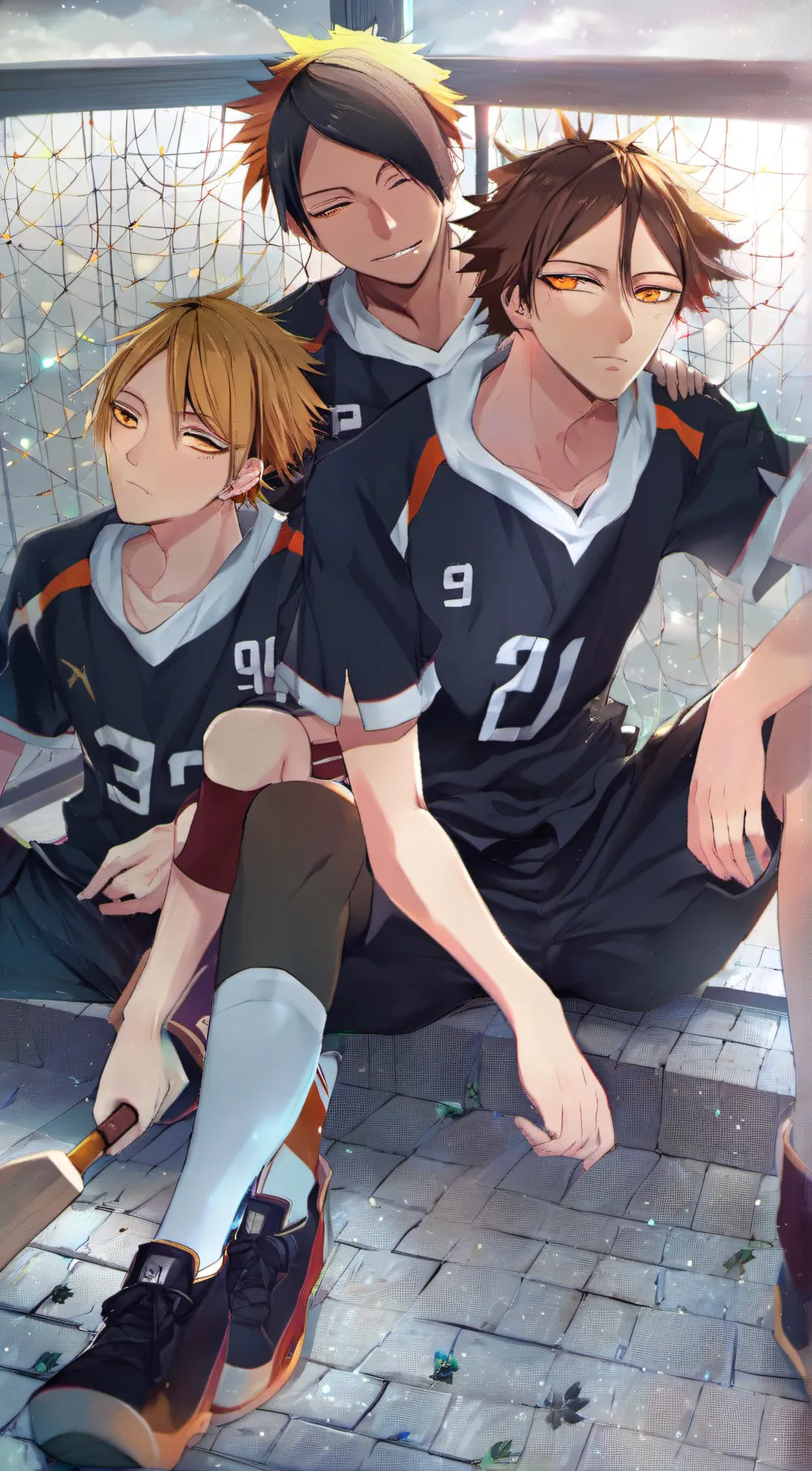 ai character: Kenma,Akashi,Suna background