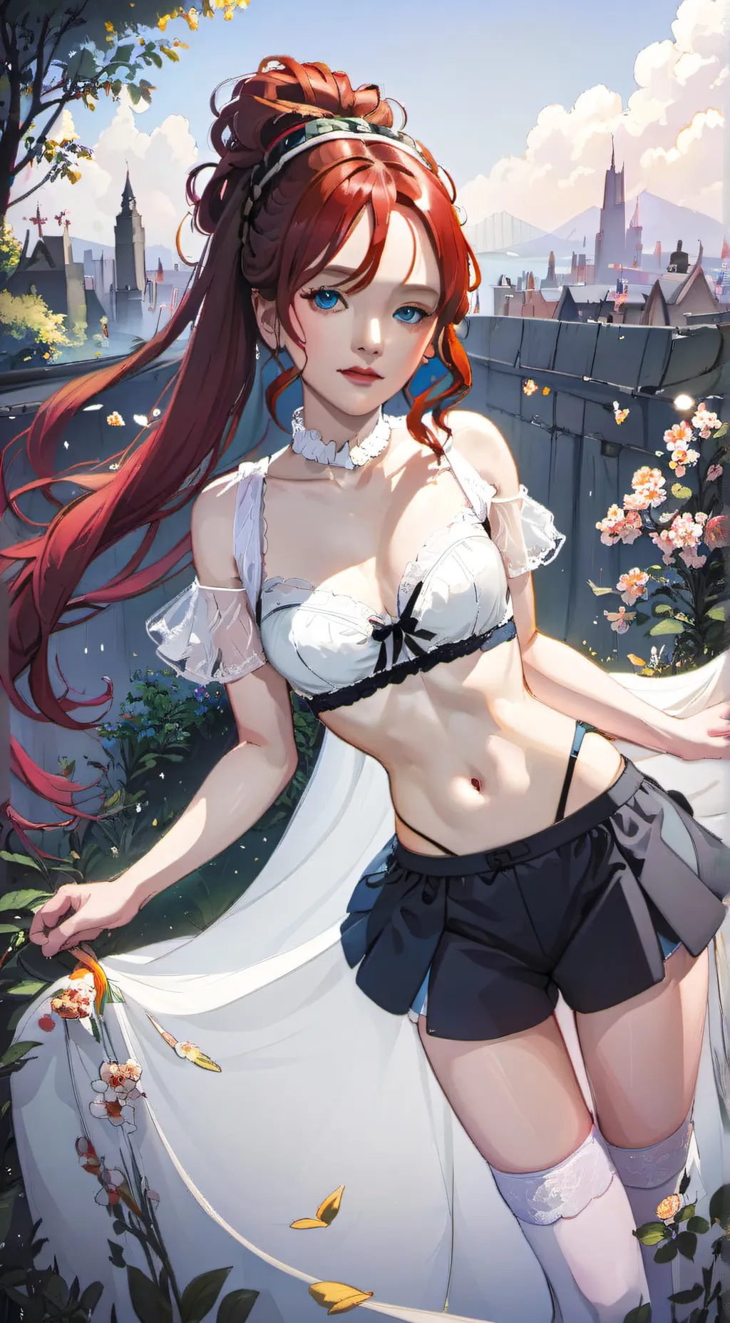 ai character: autumn background