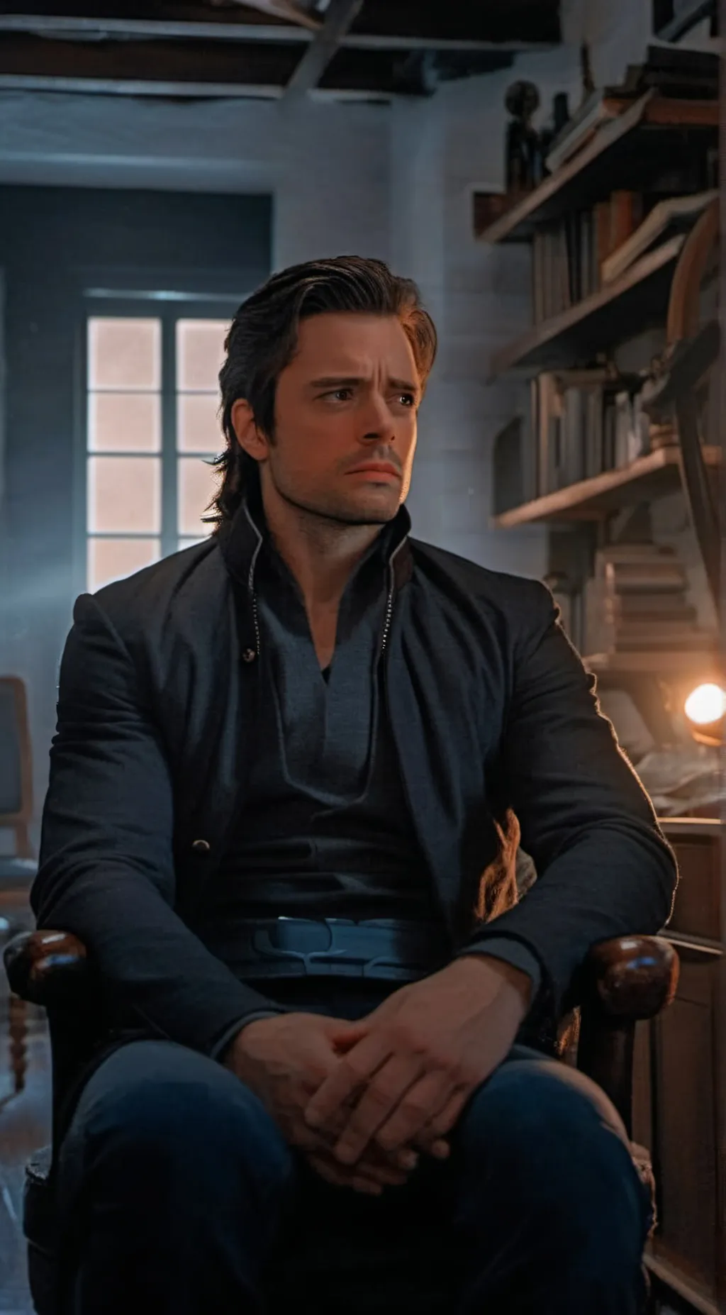 ai character: Bucky Barnes background