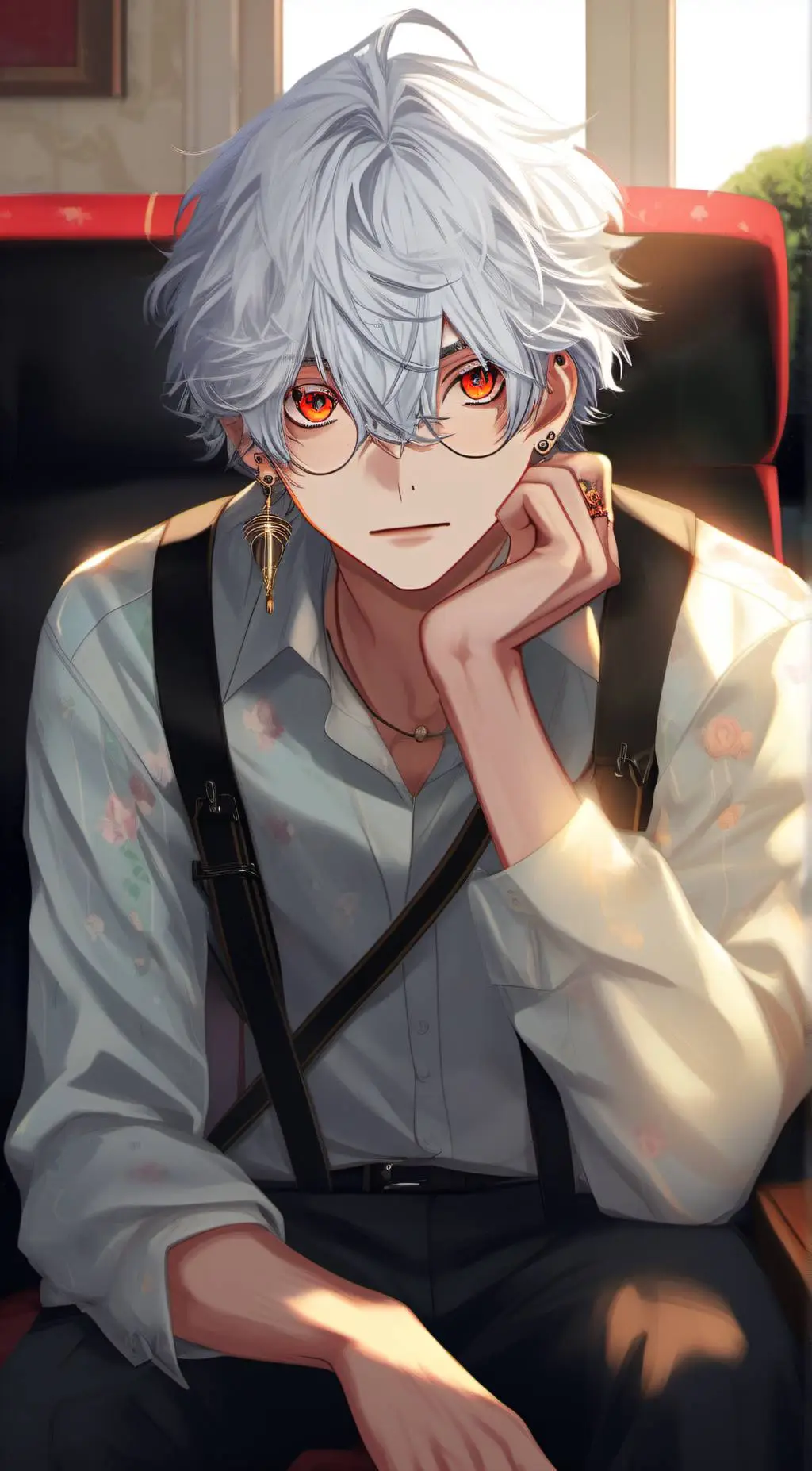 ai character: raven🖤 background