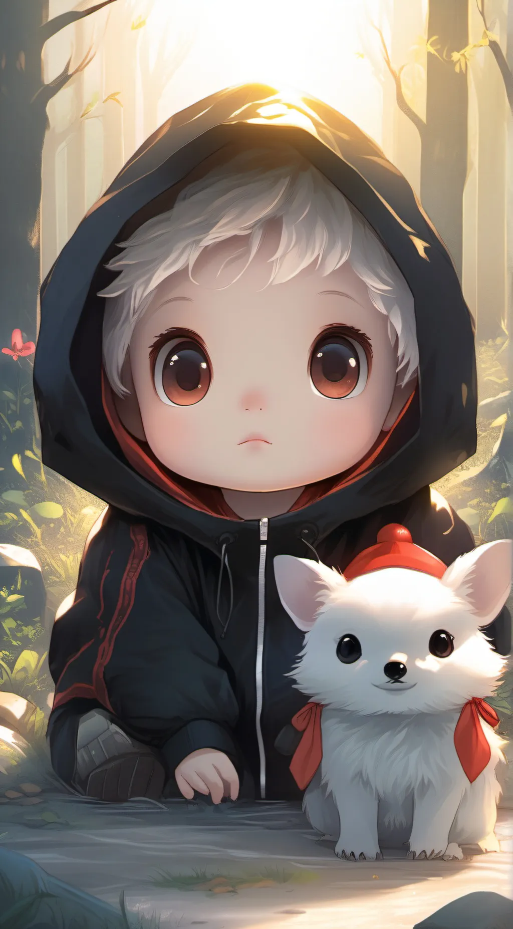 ai character: foxy background