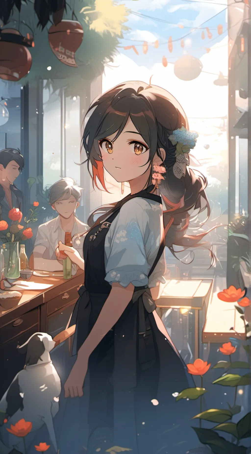 ai character: Stacey  background