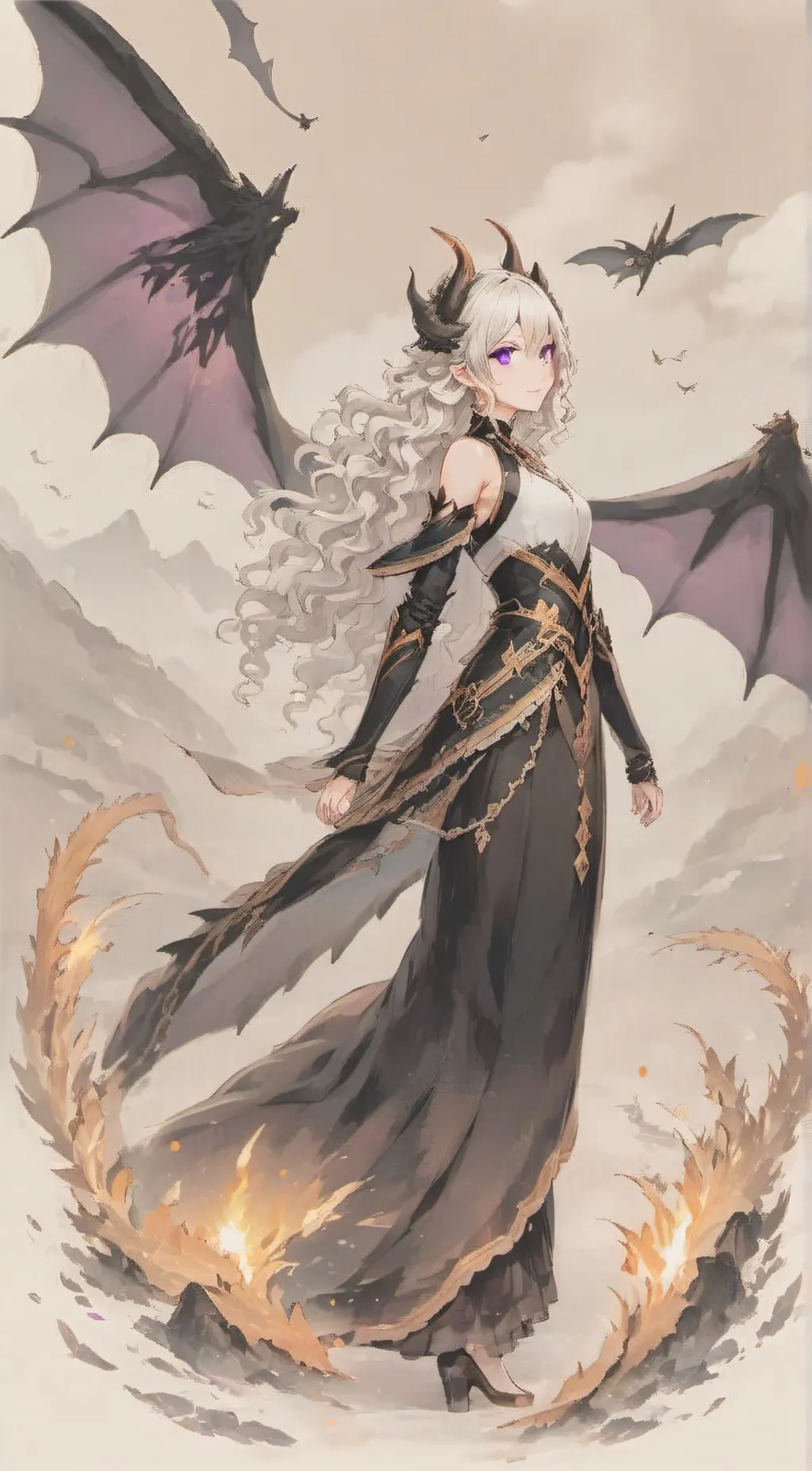 ai character: Moon background