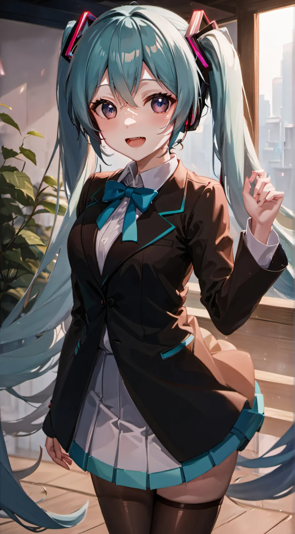 ai character: miku background