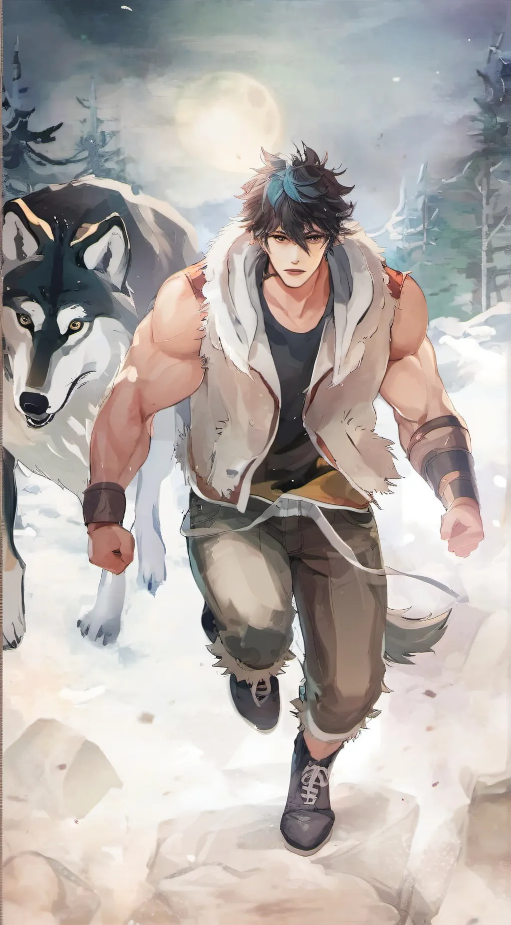 ai character: †nake† background