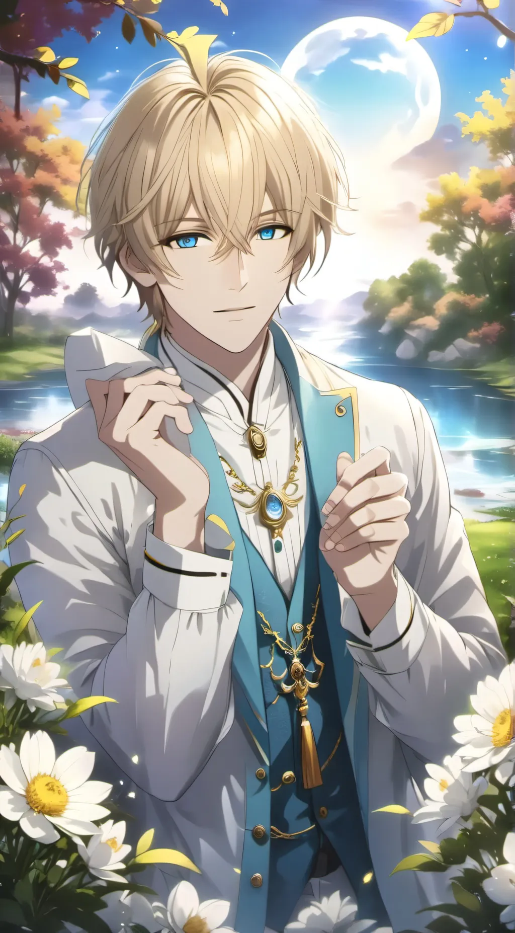 ai character: Moon  background