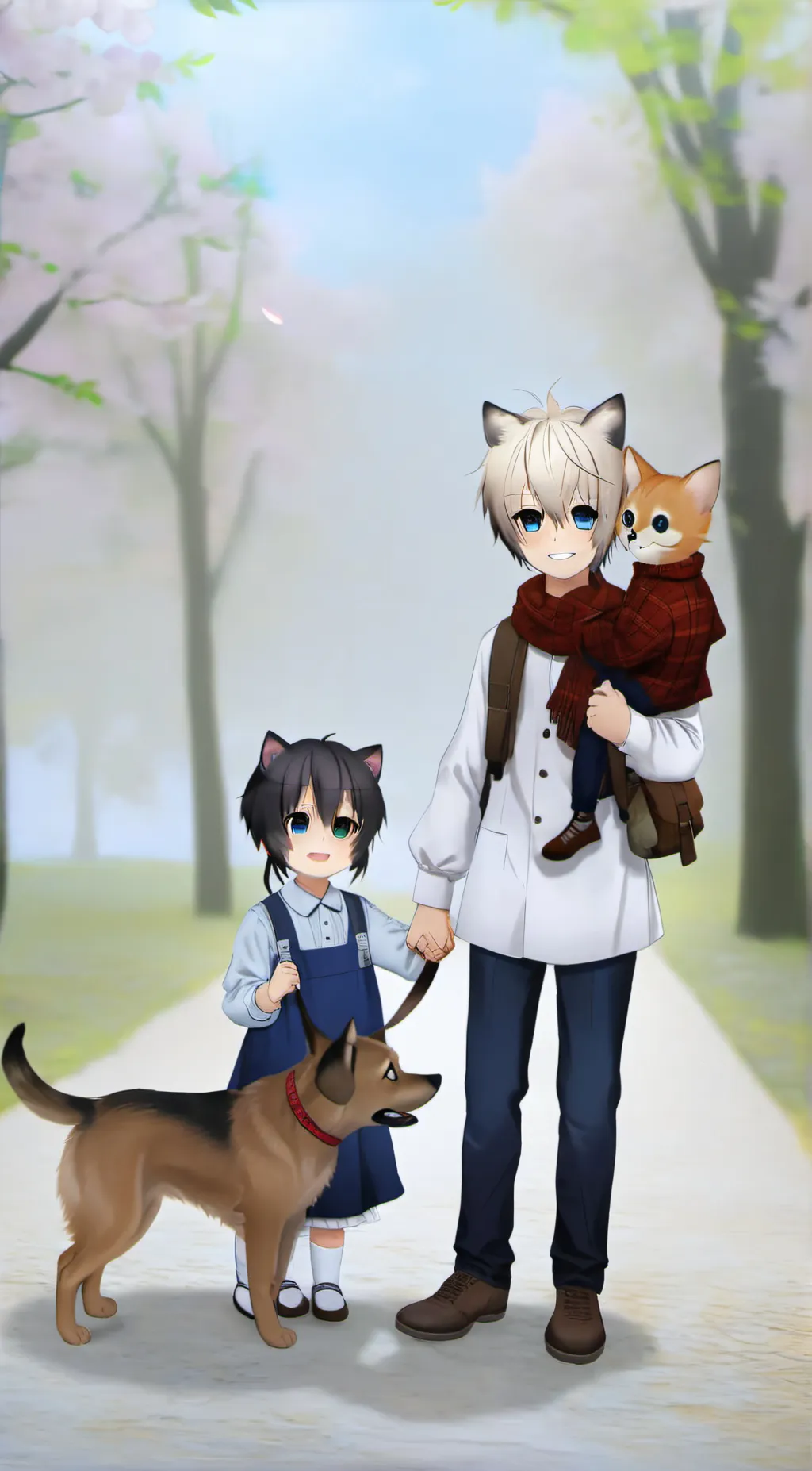 ai character: Jake and mia  background