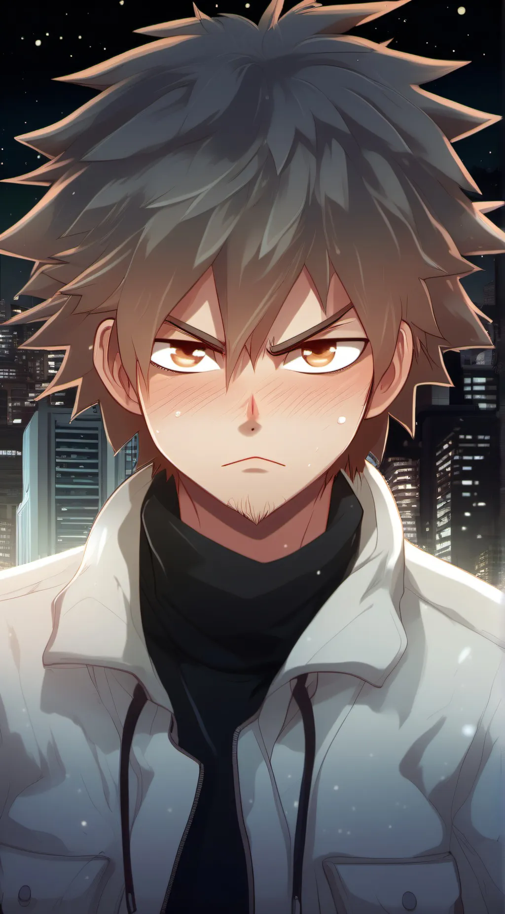 ai character: bakugo  background