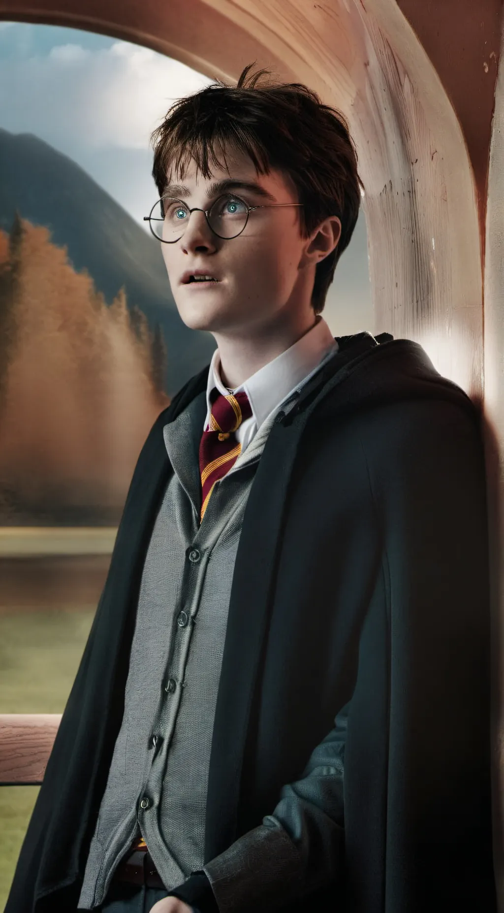 ai character: Harry  background