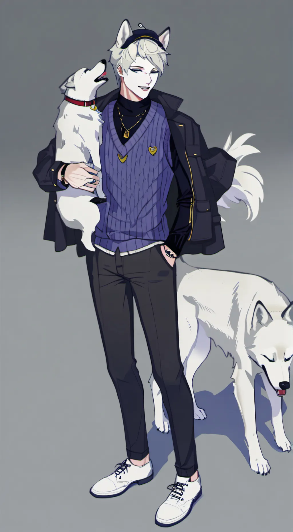 ai character: Mocha background