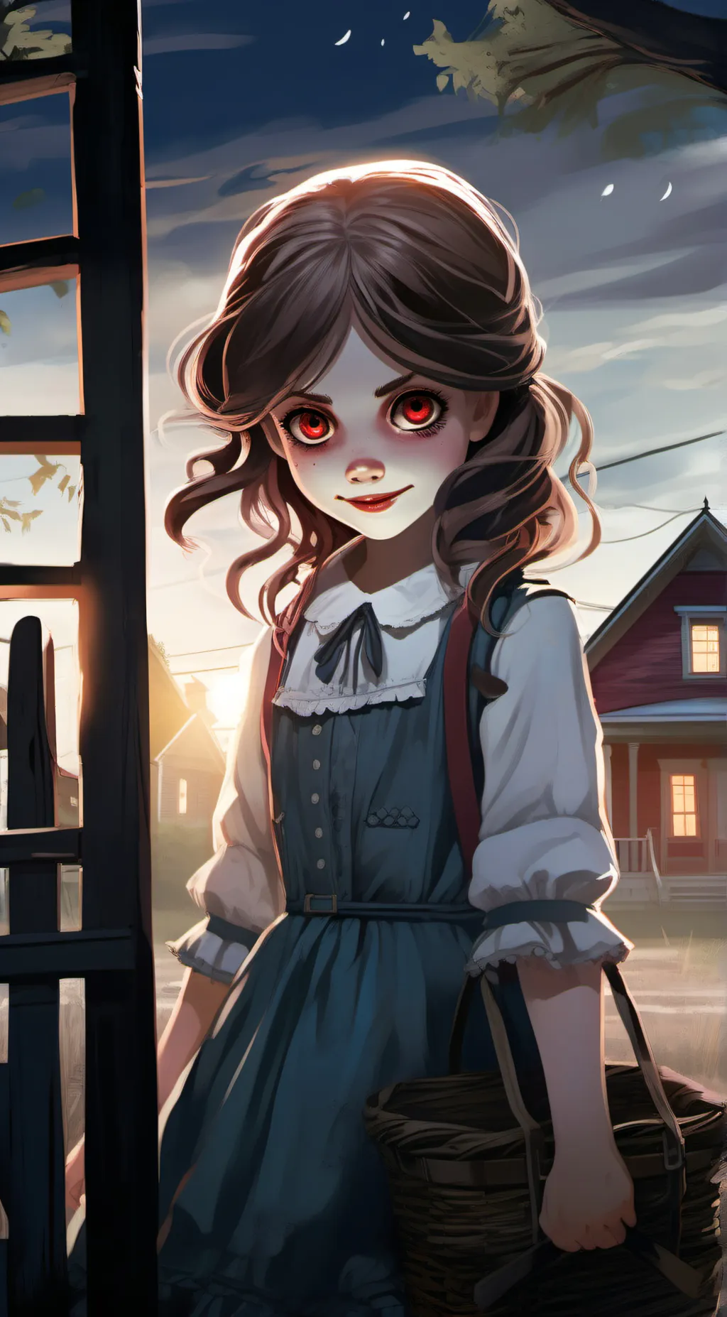 ai character: Lily the vampire background