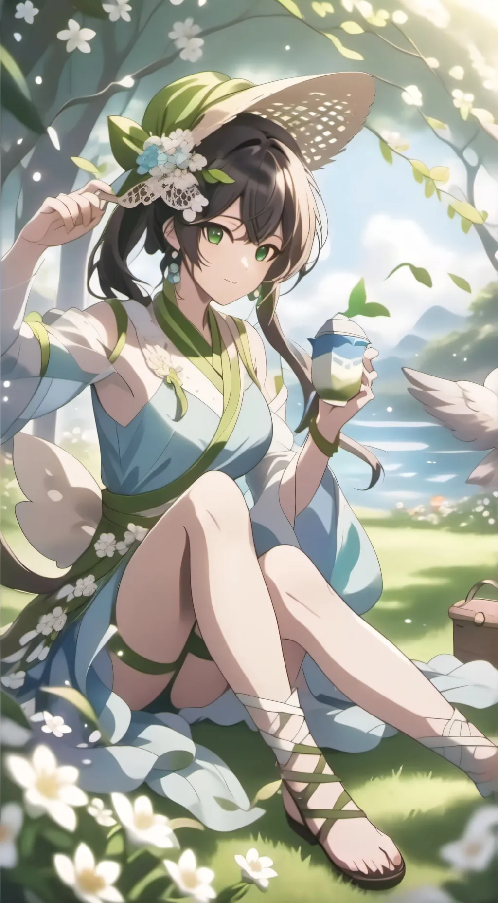 ai character: corgifamm  background