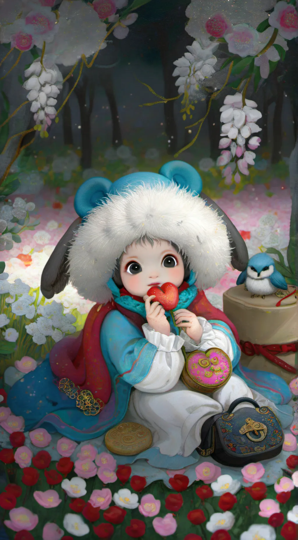 ai character: penguin 🐧 background