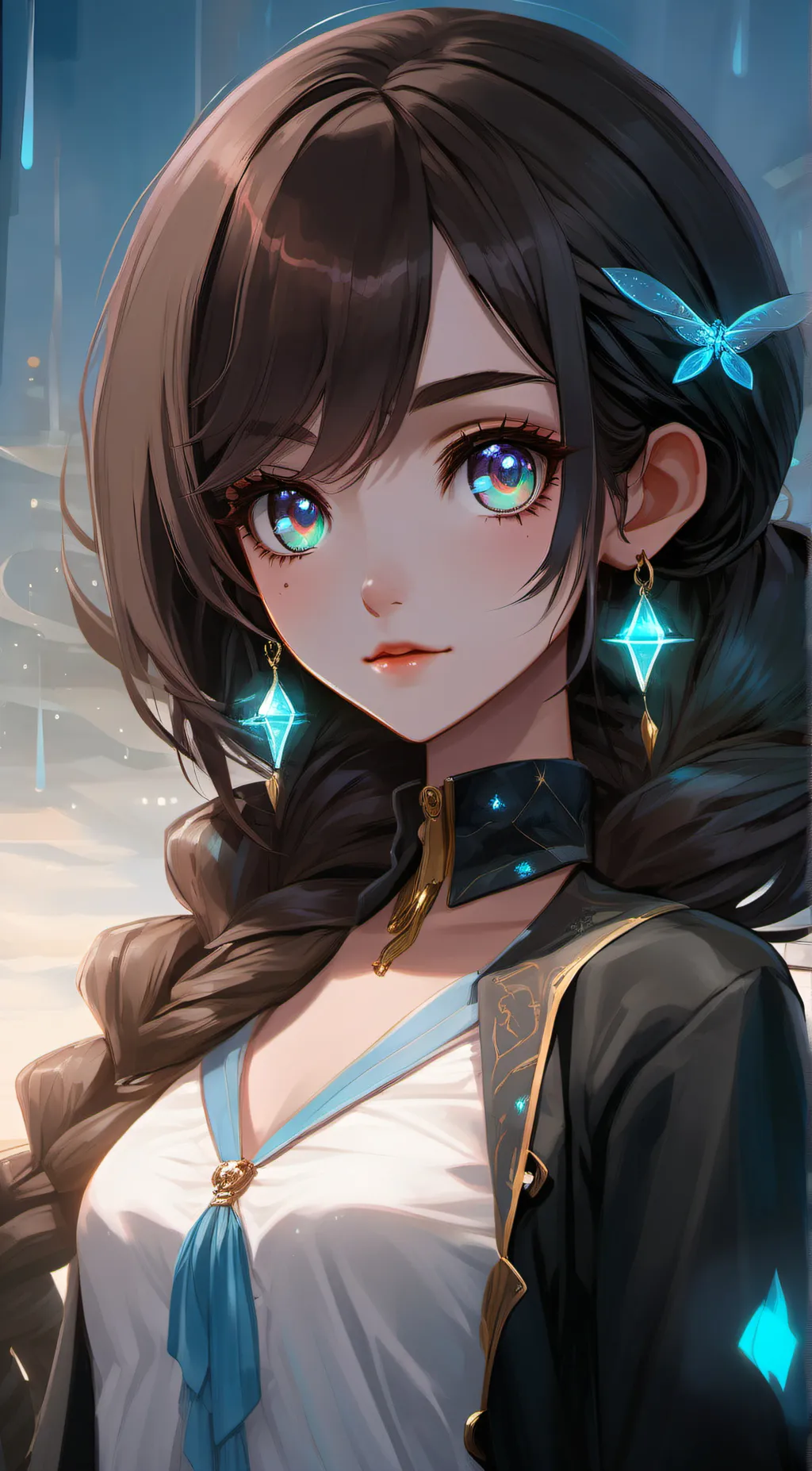 ai character: Bersinar background