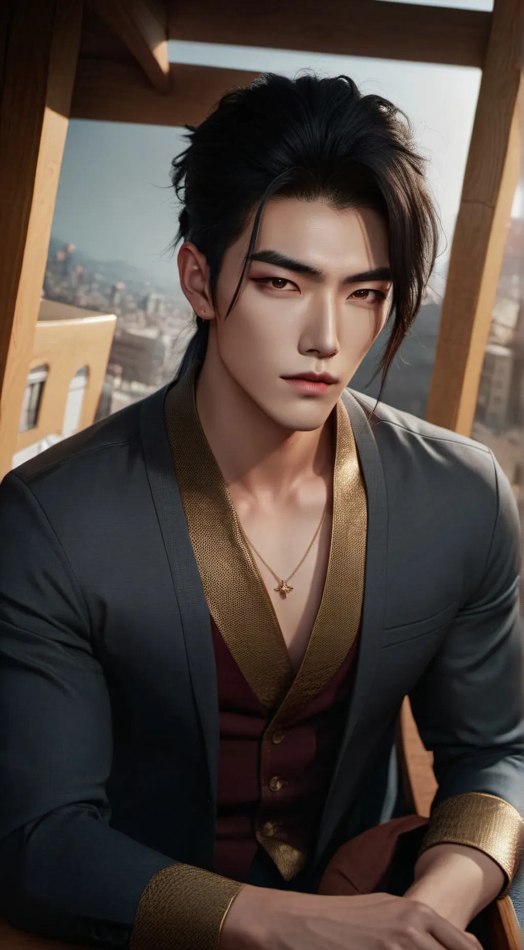 ai character: REN background