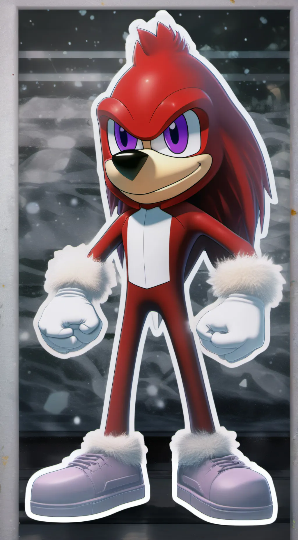 ai character: knuckles eckidna background