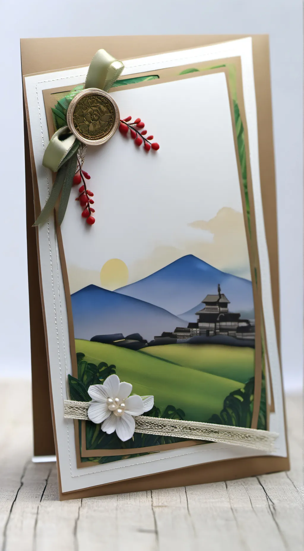 ai character: Card selling background